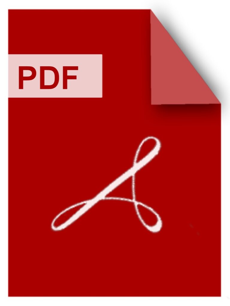 Rotes Symbol das für eine PDF Datei symbolisiert